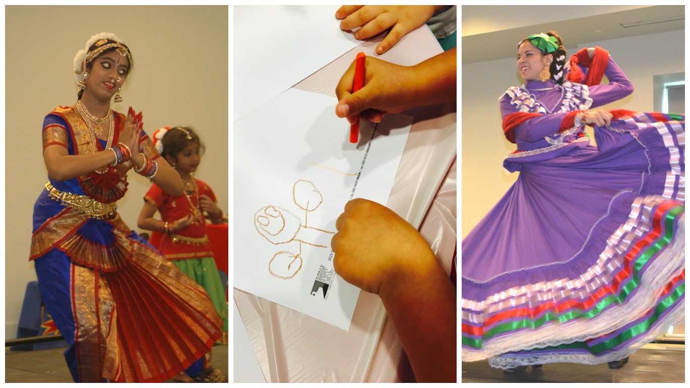 Indian dancer, child coloring, Fokloric dancer