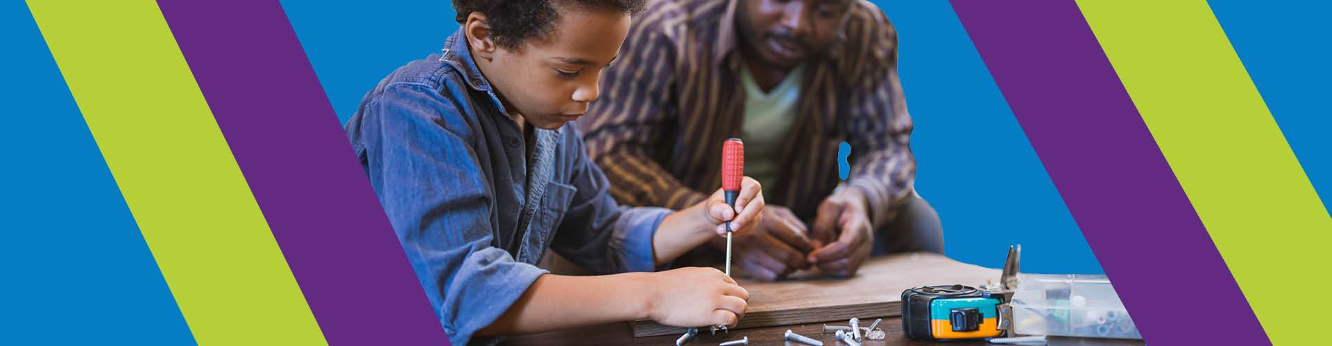 kid building