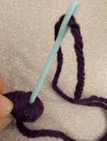 yarn needle with coiled basket