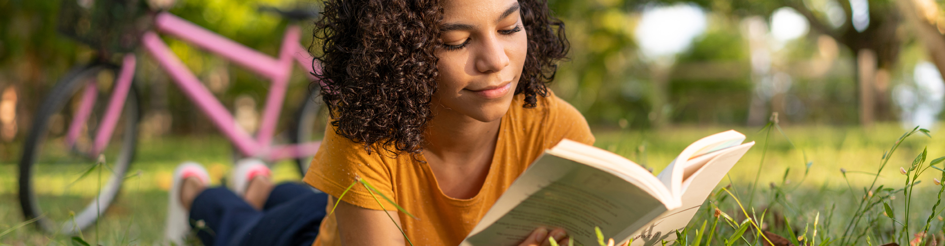 girl reading book