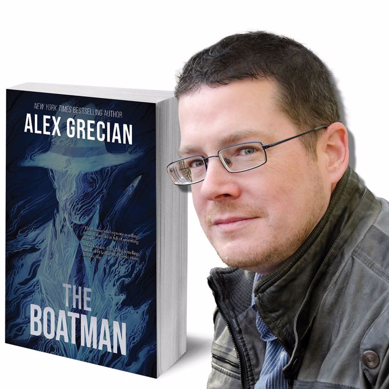 Grecian and book The Boatman