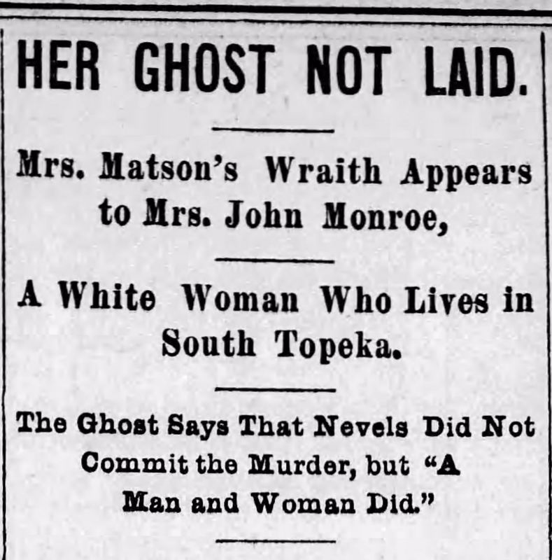 Copy of headline from Topeka State Journal that reads 