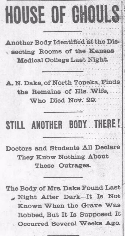 Newspaper copy that reads 