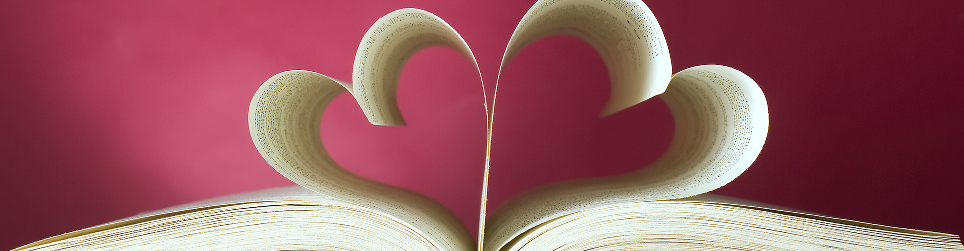 book page hearts