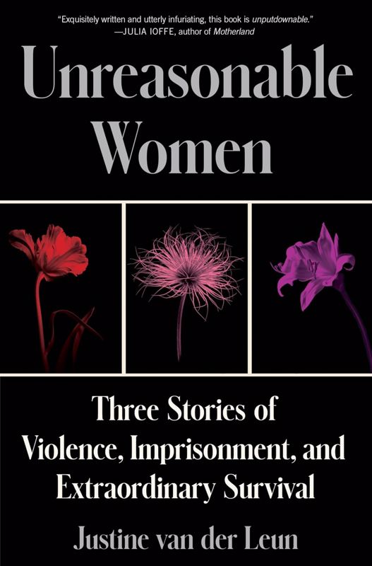 black book jacket with three different kinds of flowers