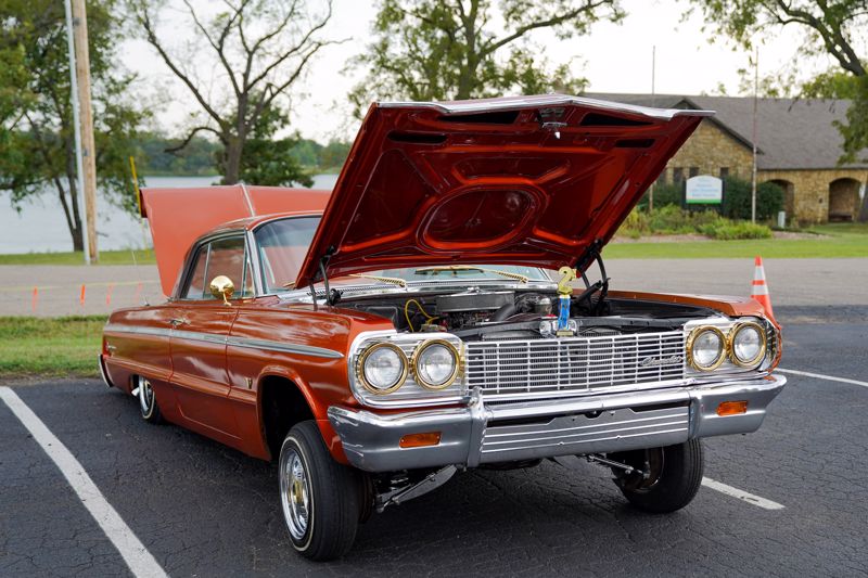 orange lowrider car