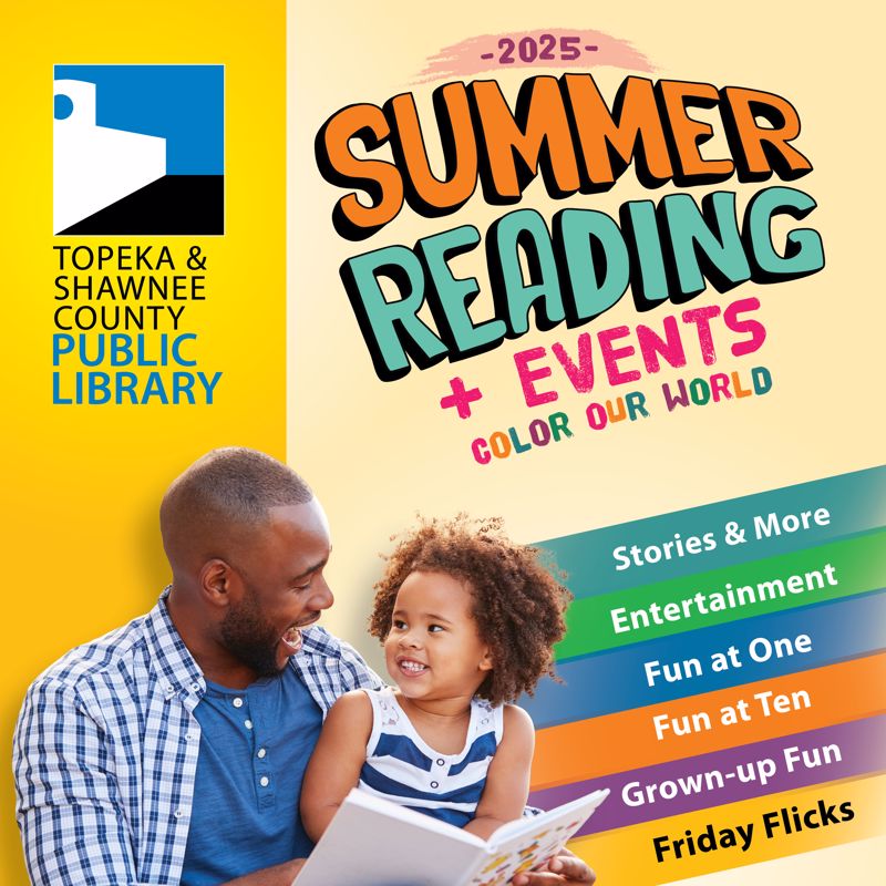Library summer reading dad reading to child