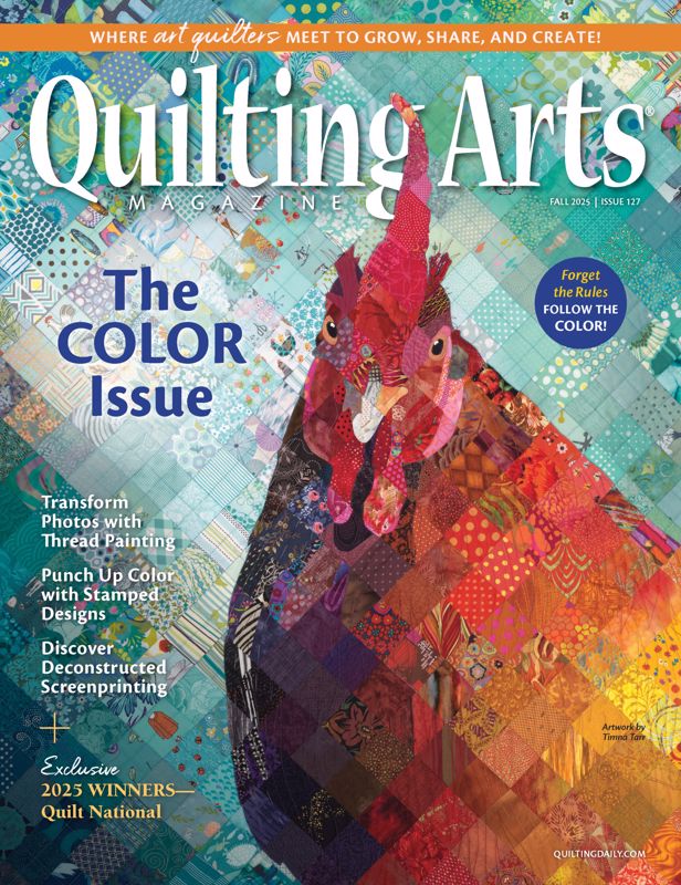 cover of quilting arts magazine