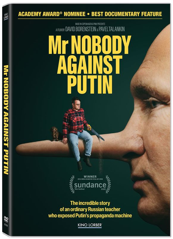 DVD cover man on Putin's nose
