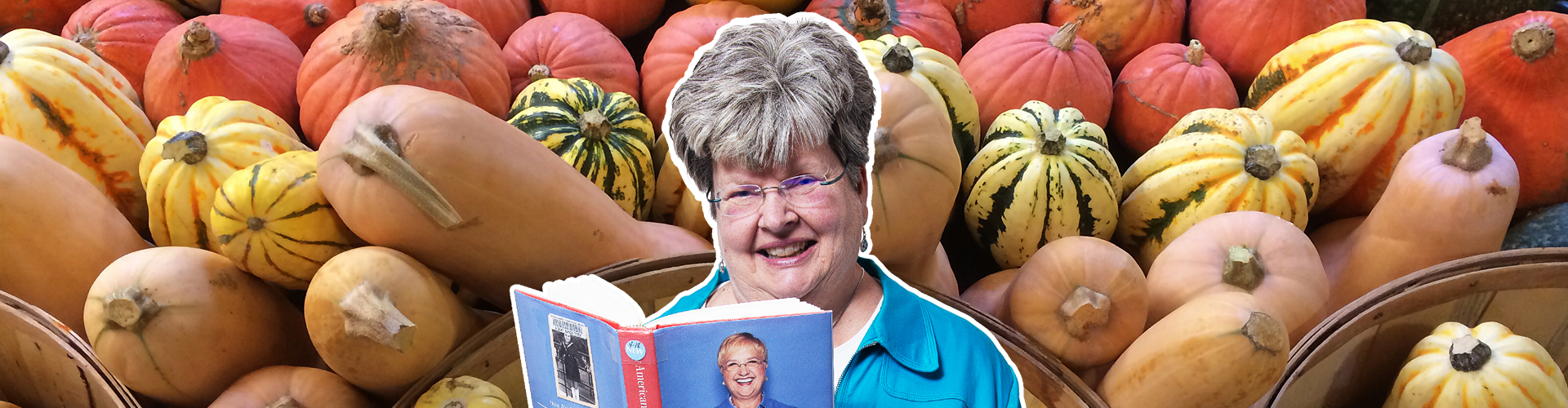 Adrianne with squash