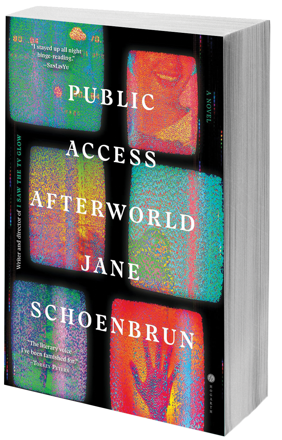 book cover fuzzy TV screens