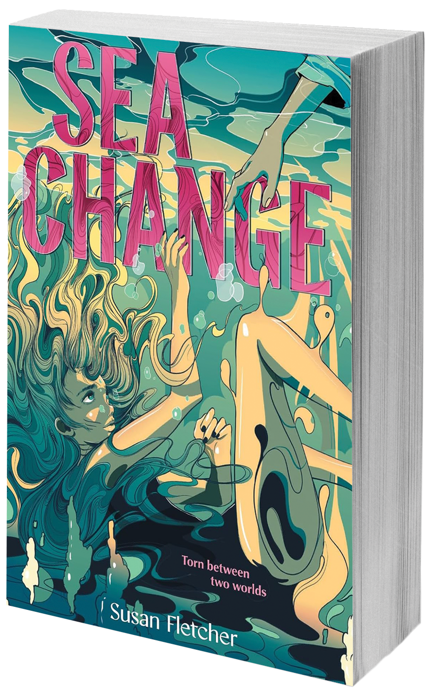 book cover girl underwater