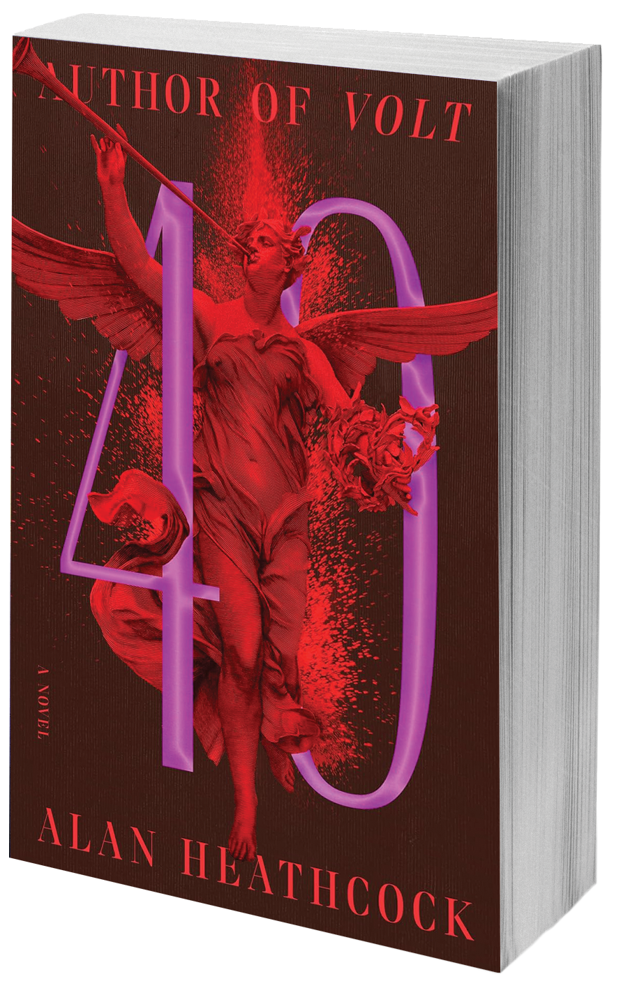 book cover red woman with wings