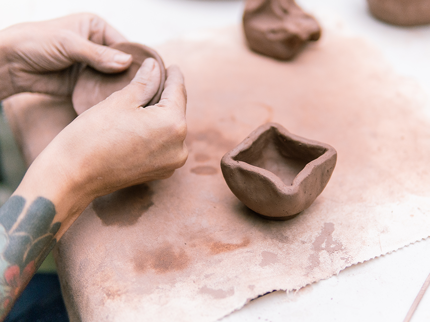 making pinch pots