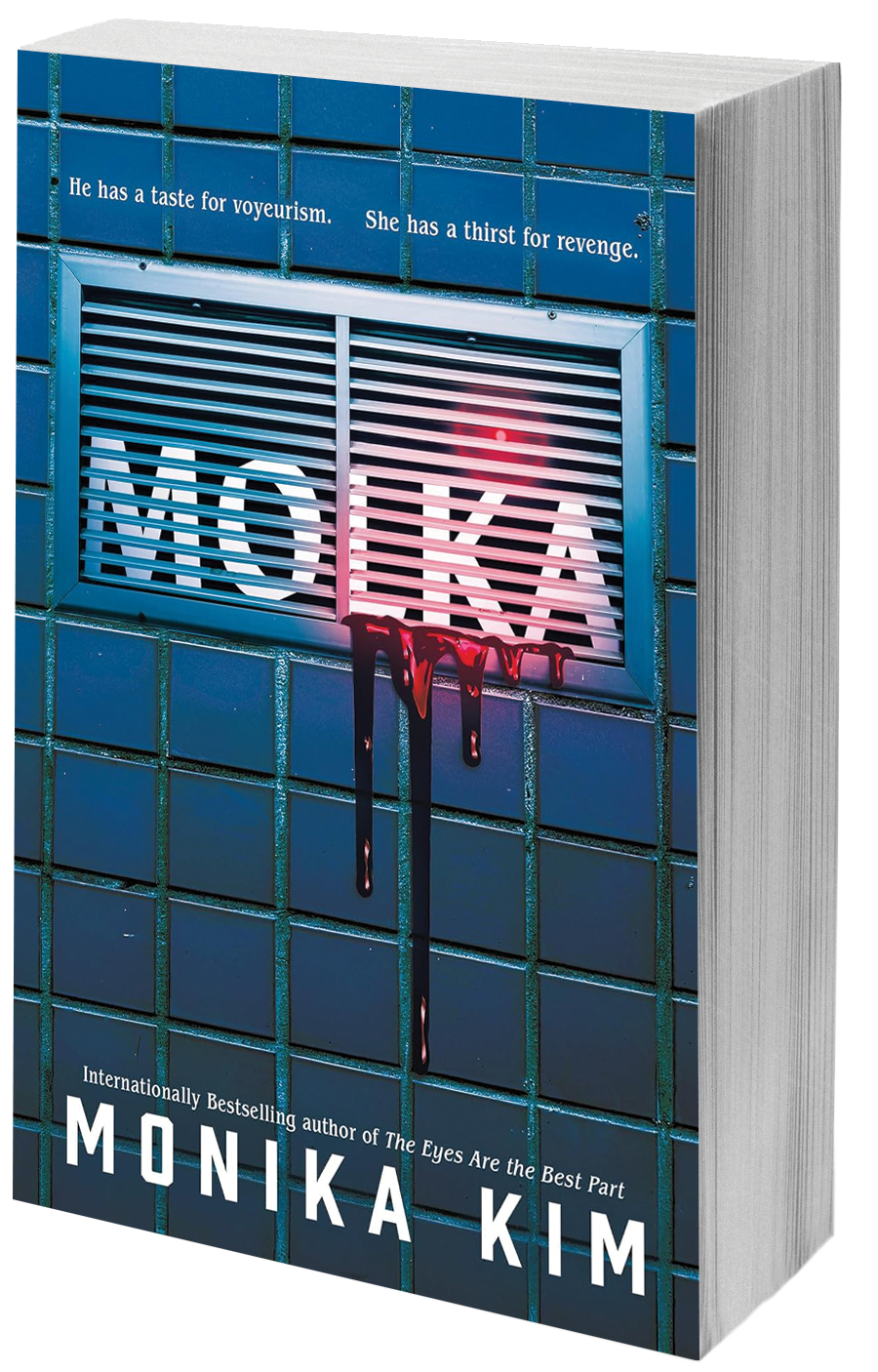 book cover blood seeping out of vent