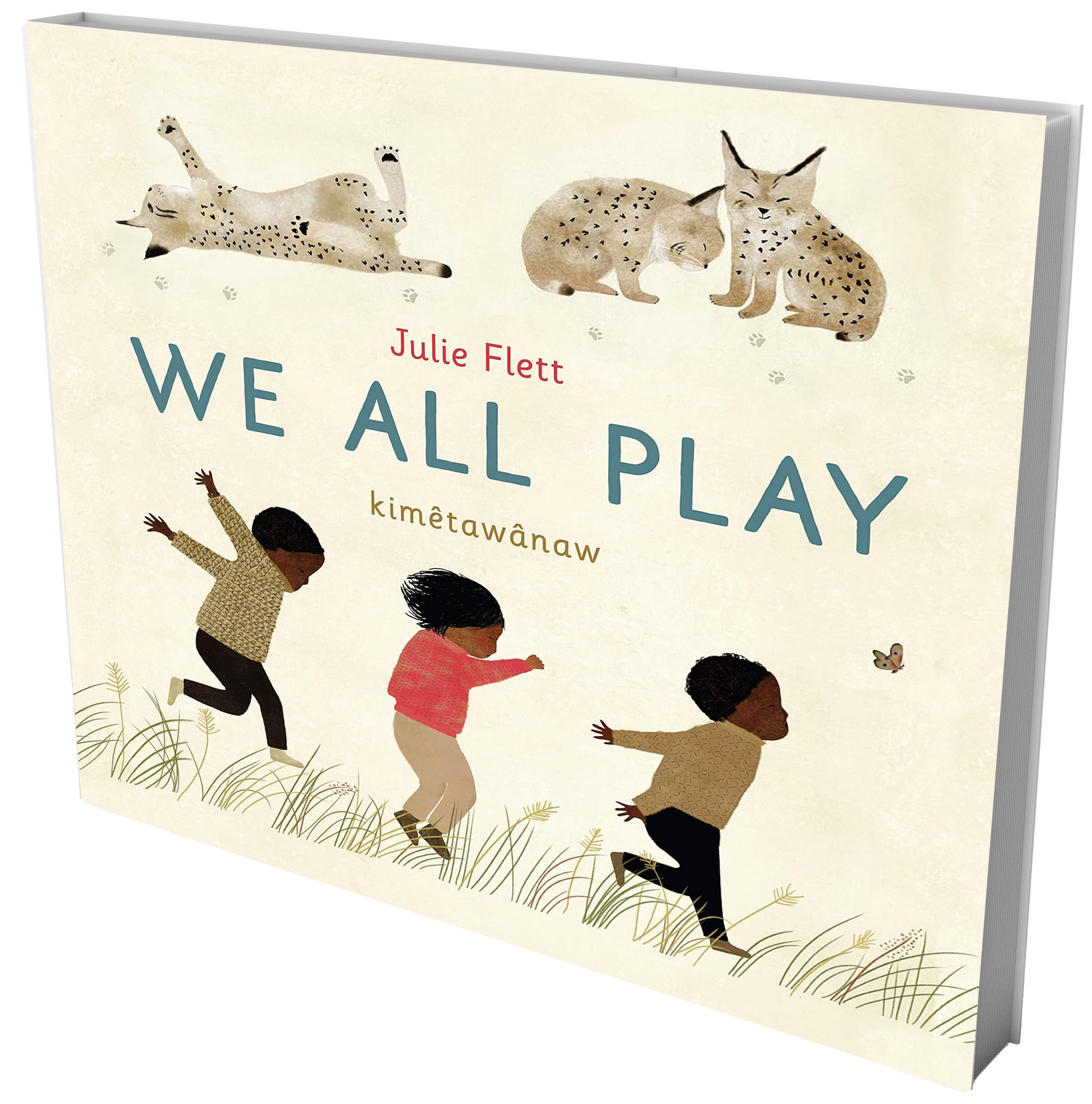 book cover animals and kids playing