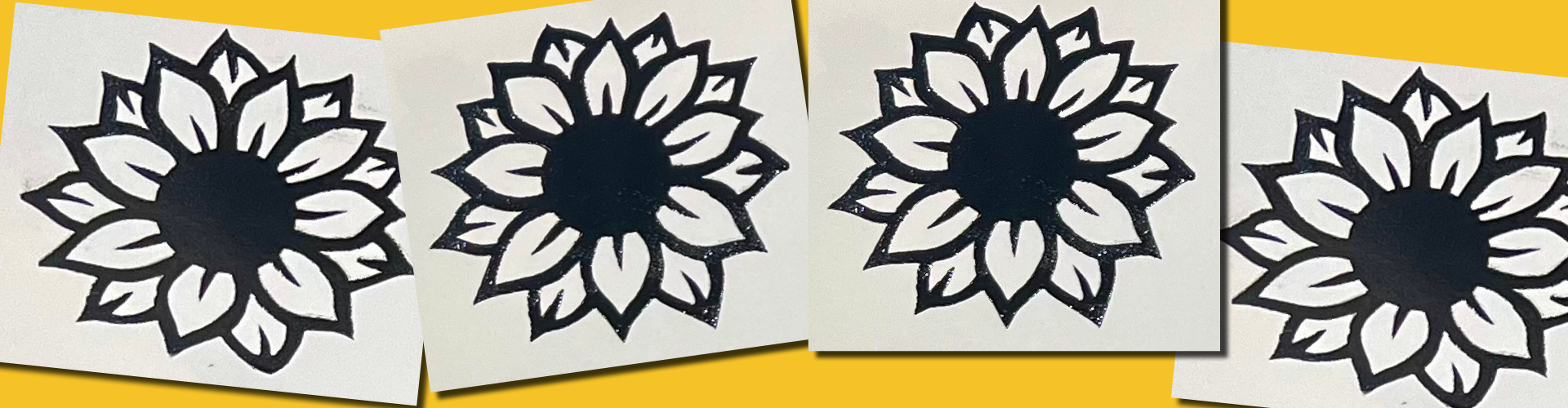 screenprint sunflowers