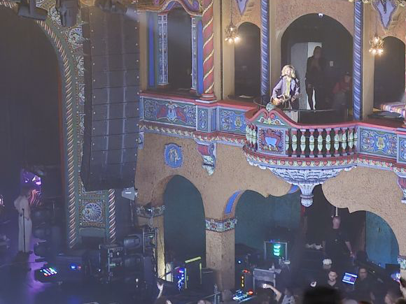 Beck performing