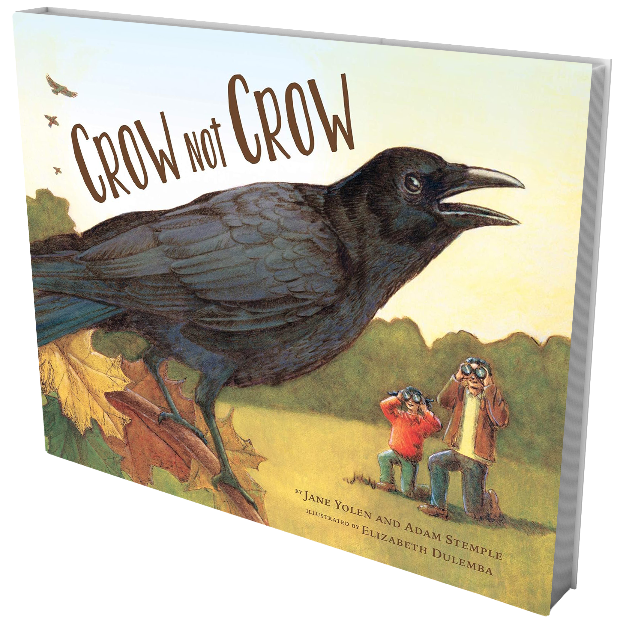 booc cover girl and dad watching a crow