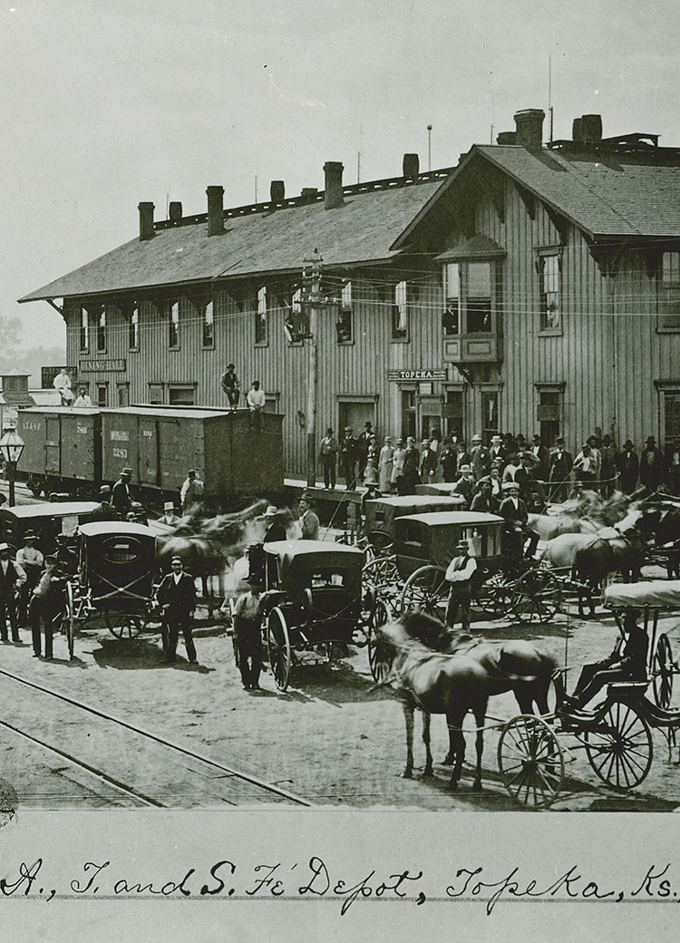 ATSF Depot Topeka 1880