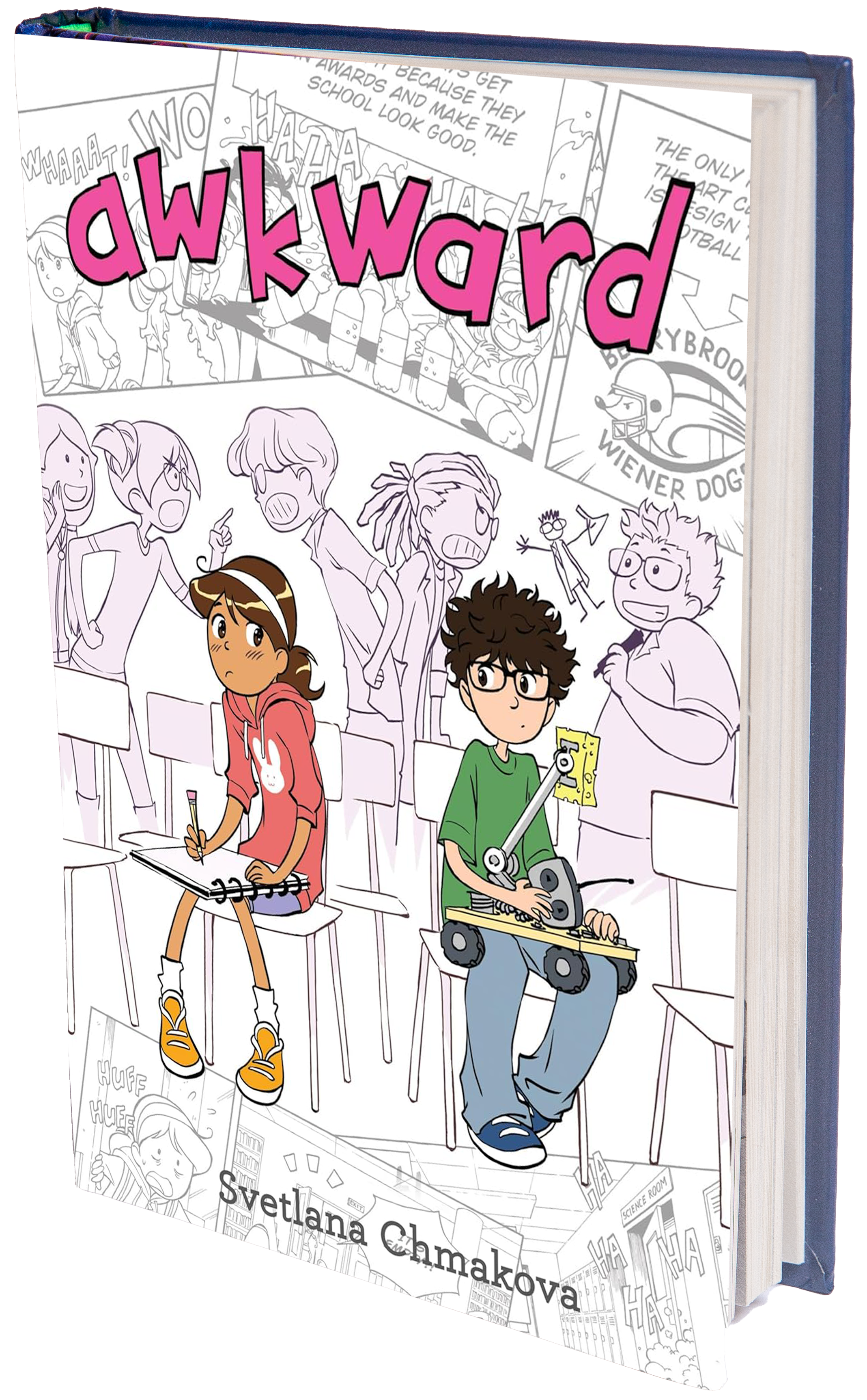 book cover kids at desks