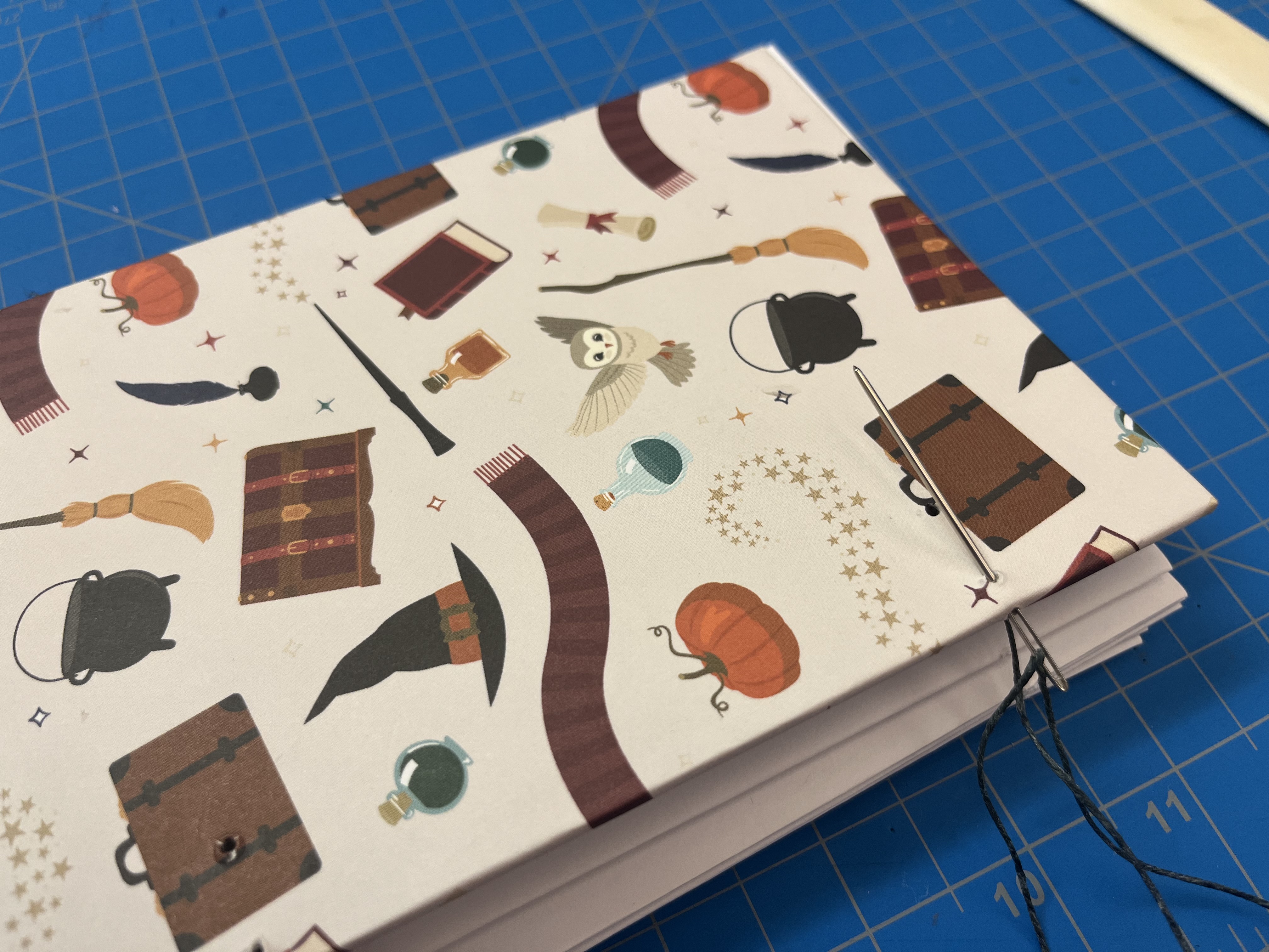 bookmaking- attaching the cover