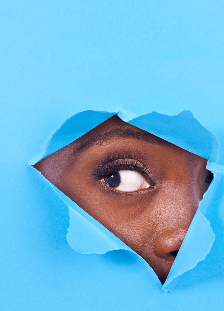 peeking