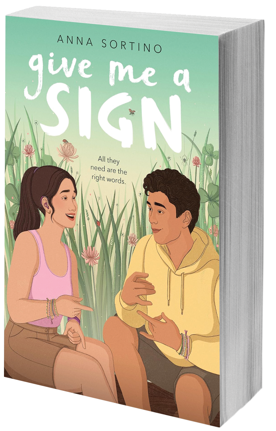 book cover couple using sign language