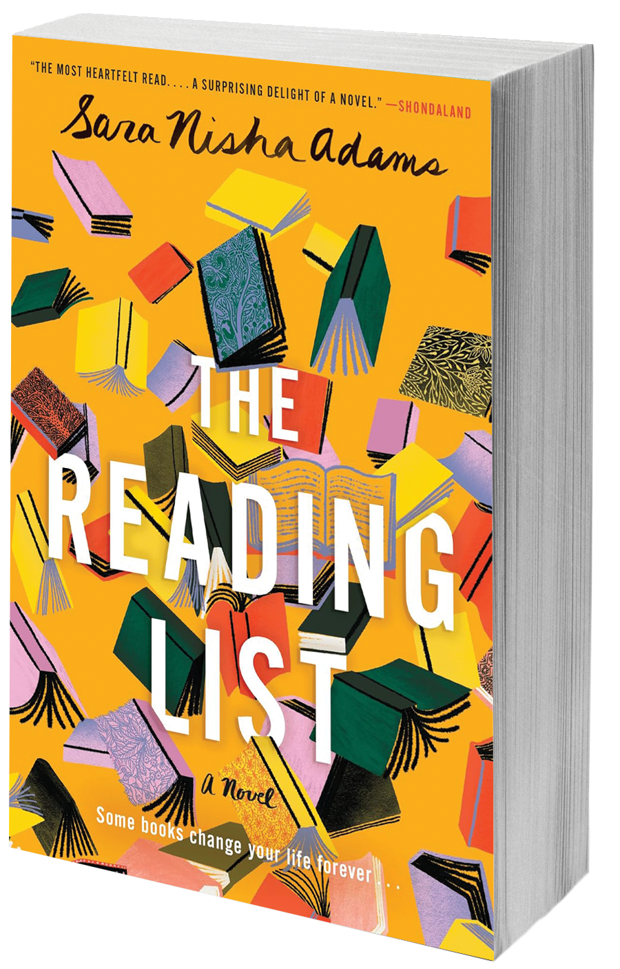 book cover full of books