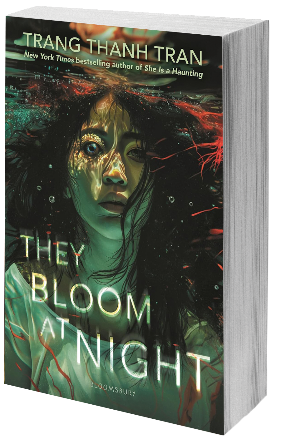 book cover girl underwater