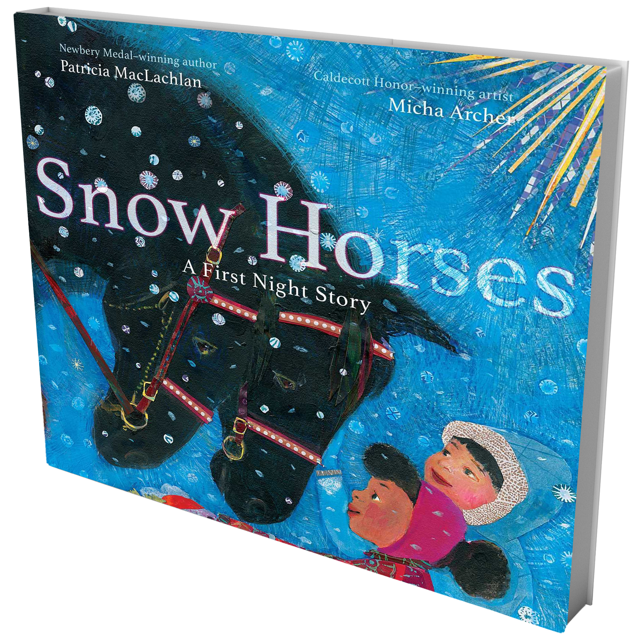 book cover 2 horses and 2 little girl