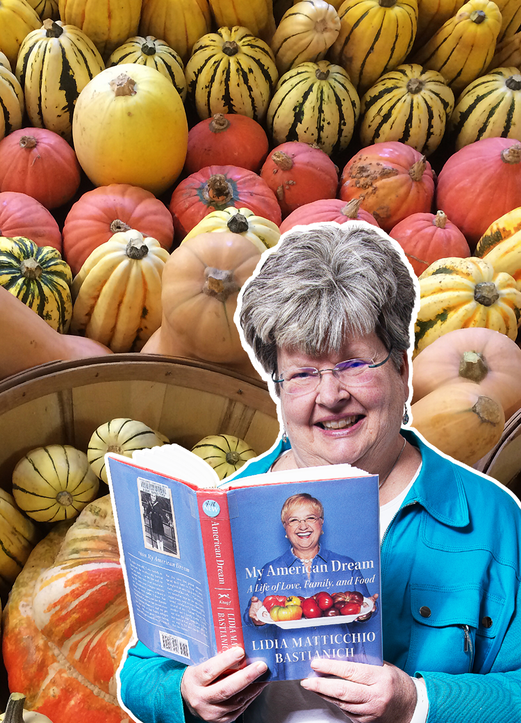 Adrianne with squash