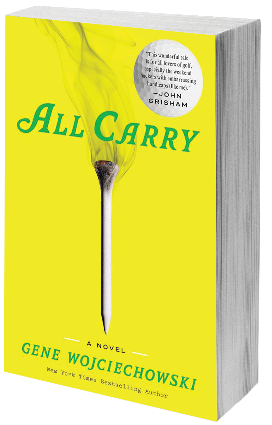 book cover smoking golf tee