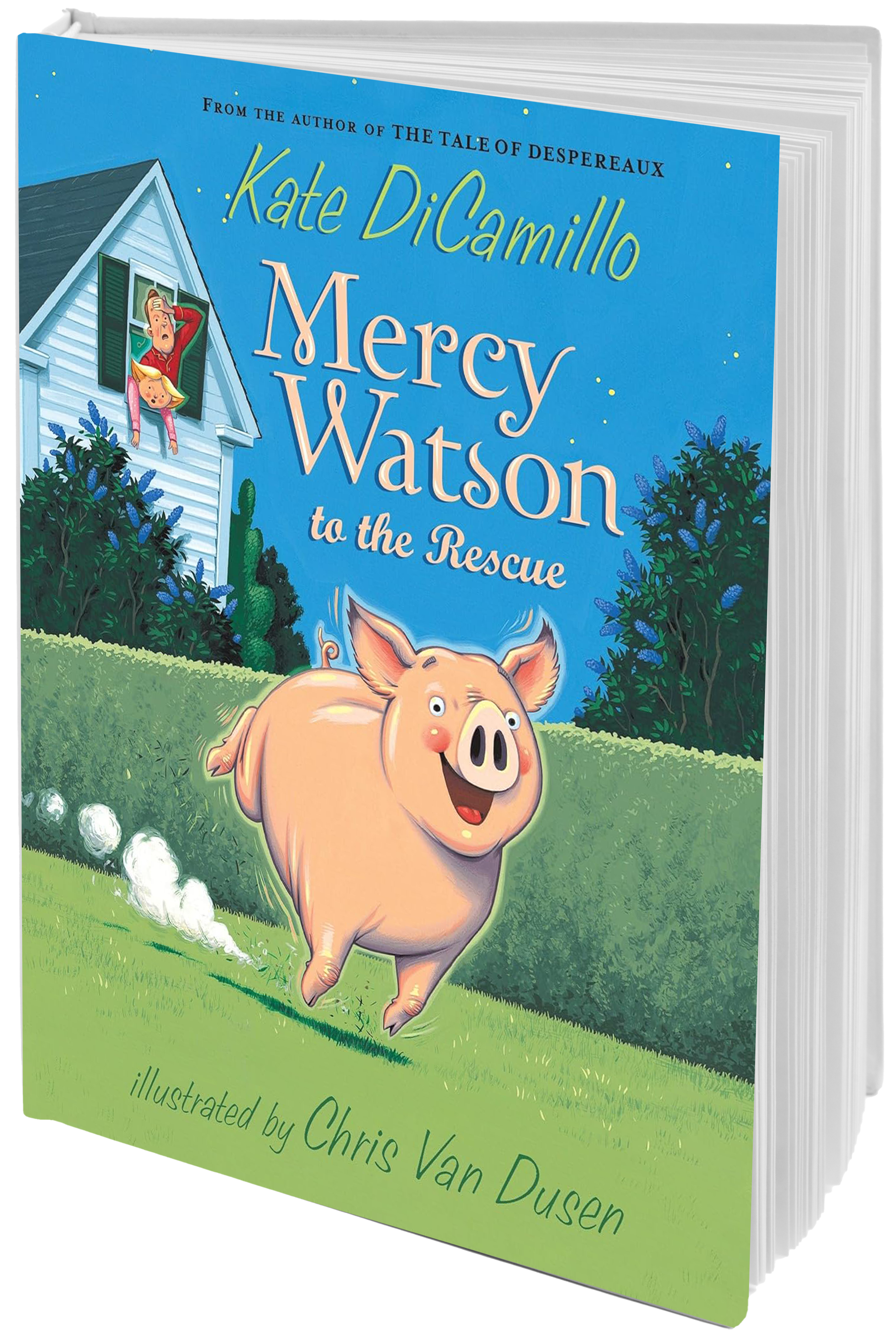 book cover happy running pig