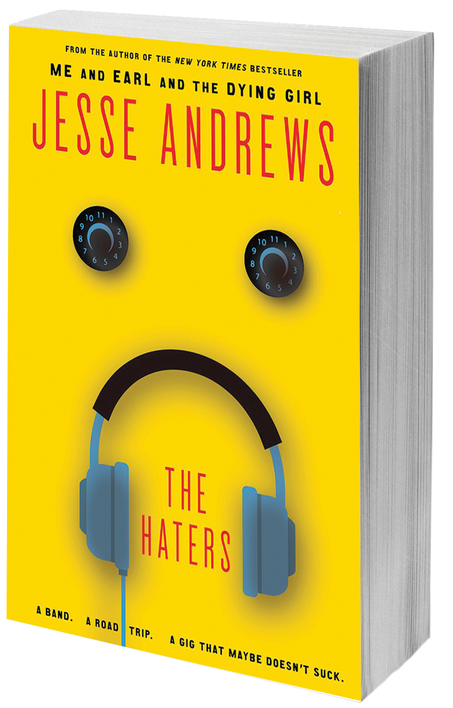 book cover volume knobs and headphones like sad fact