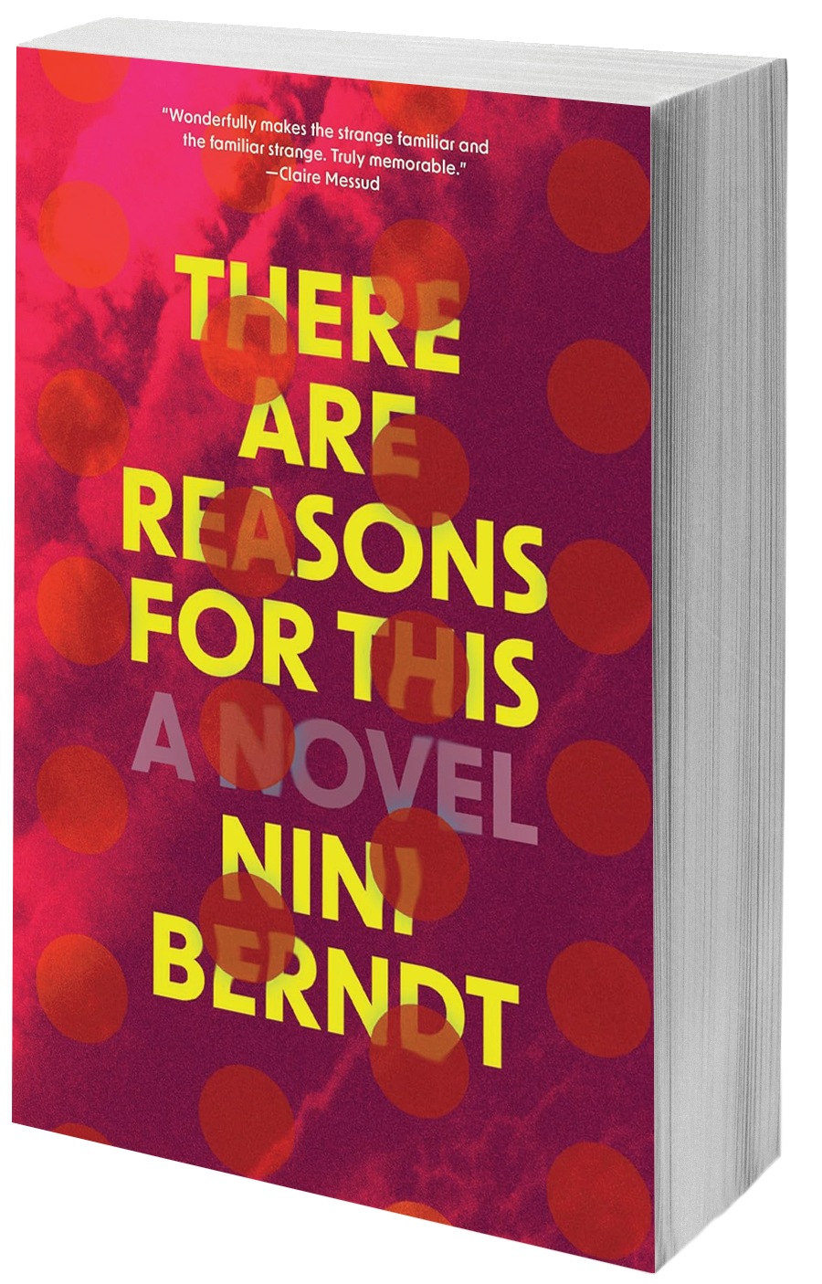 book cover pink polka dots