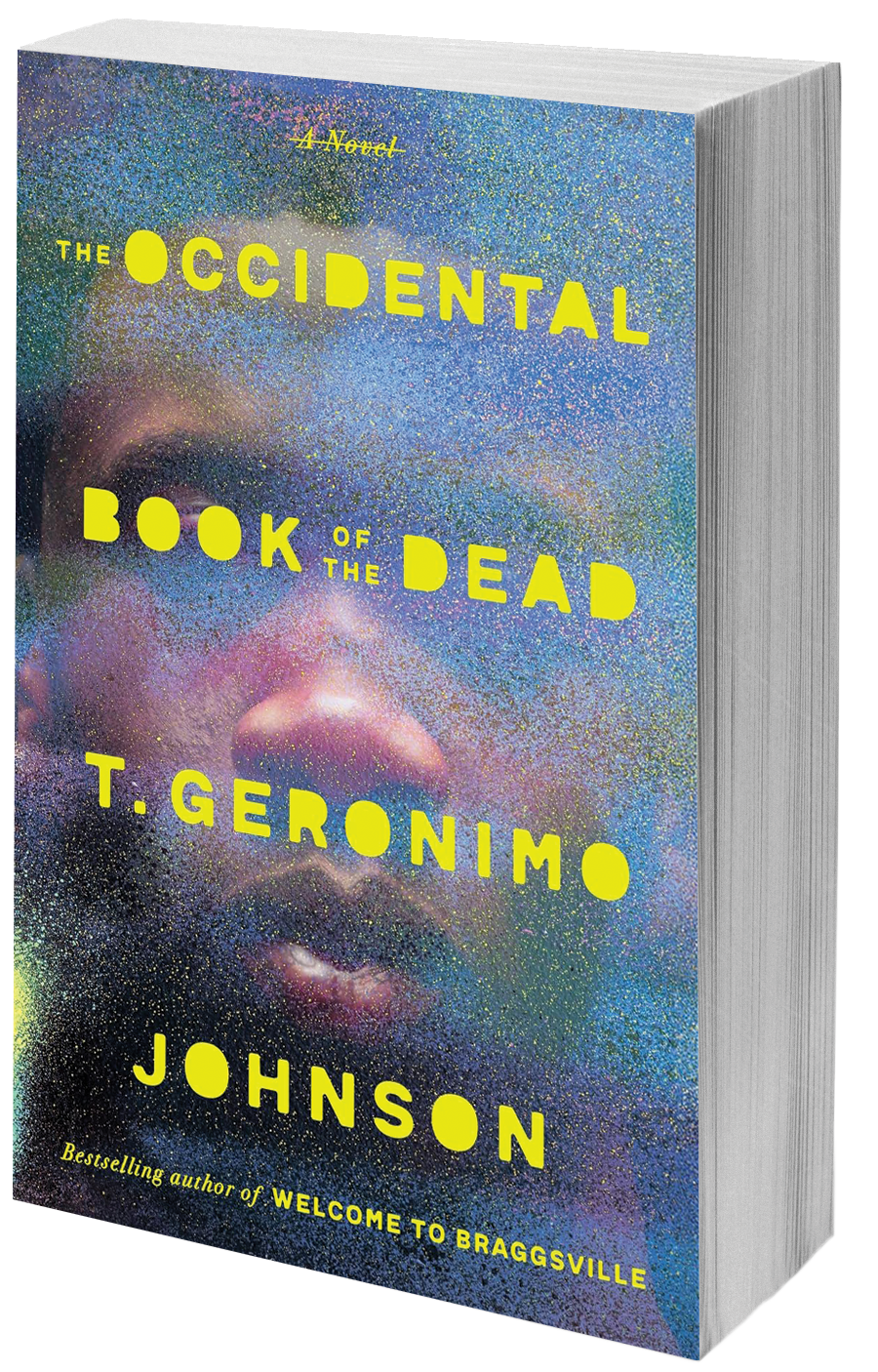 book cover blurry face