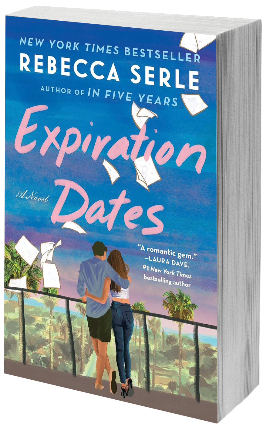 book cover couple on a balcony