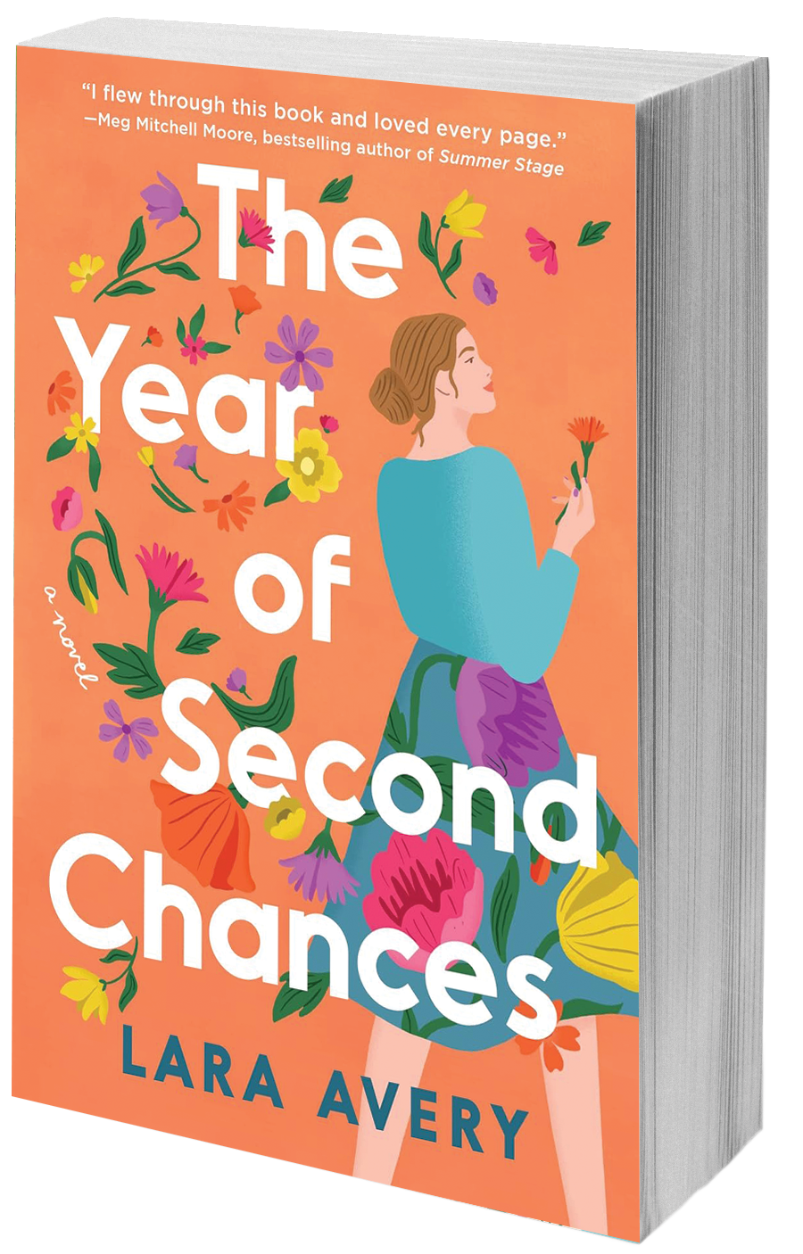 book cover woman with flowers