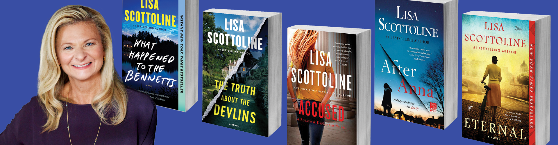 Scottoline and some of her books