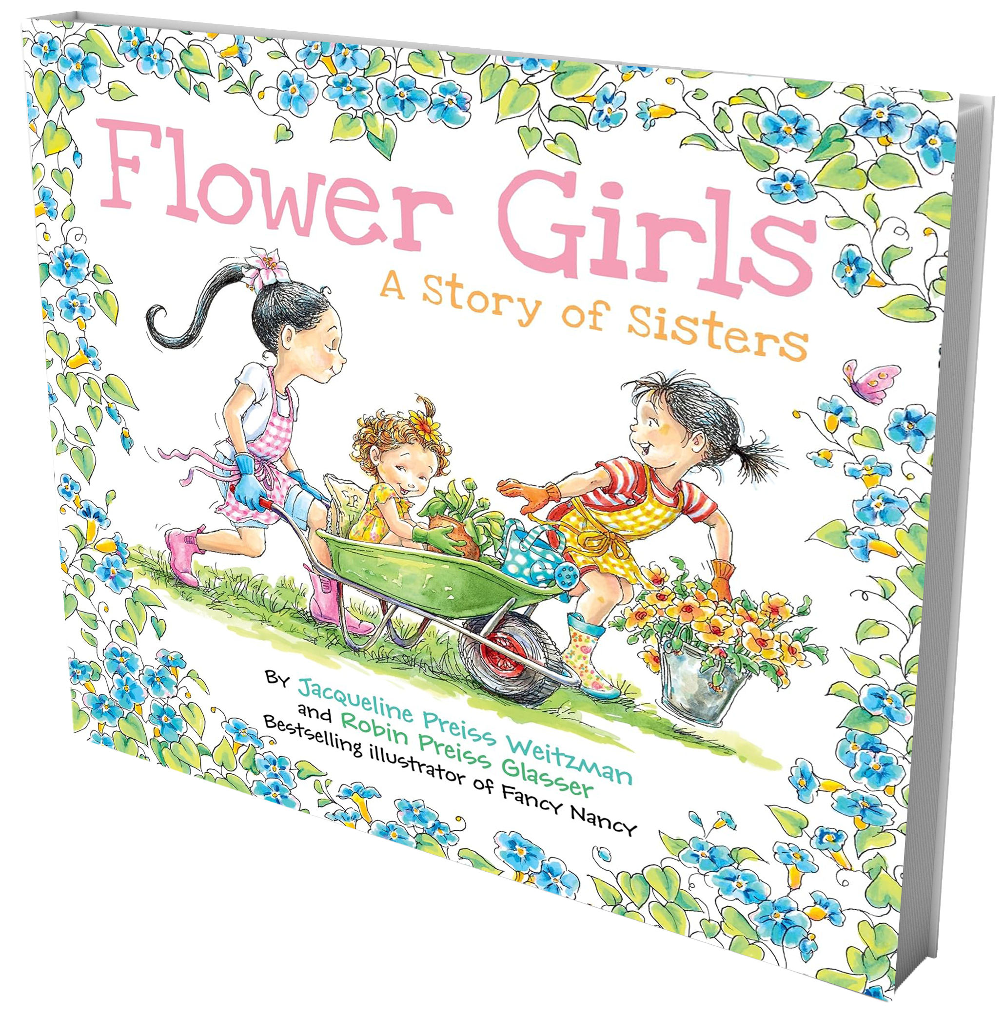 book cover girls planing flowers