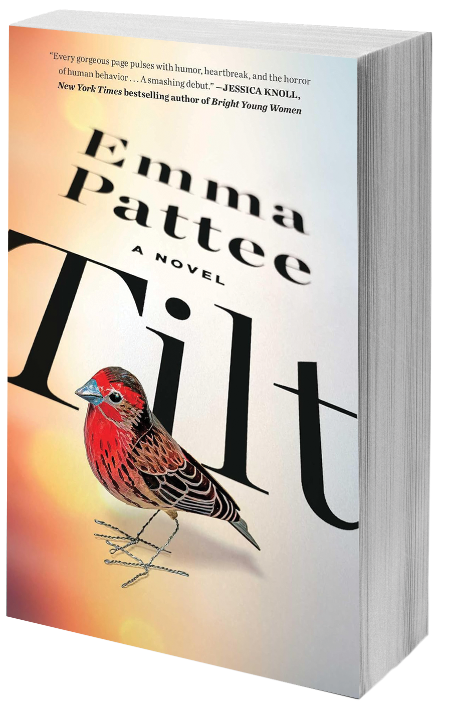 book cover with a bird