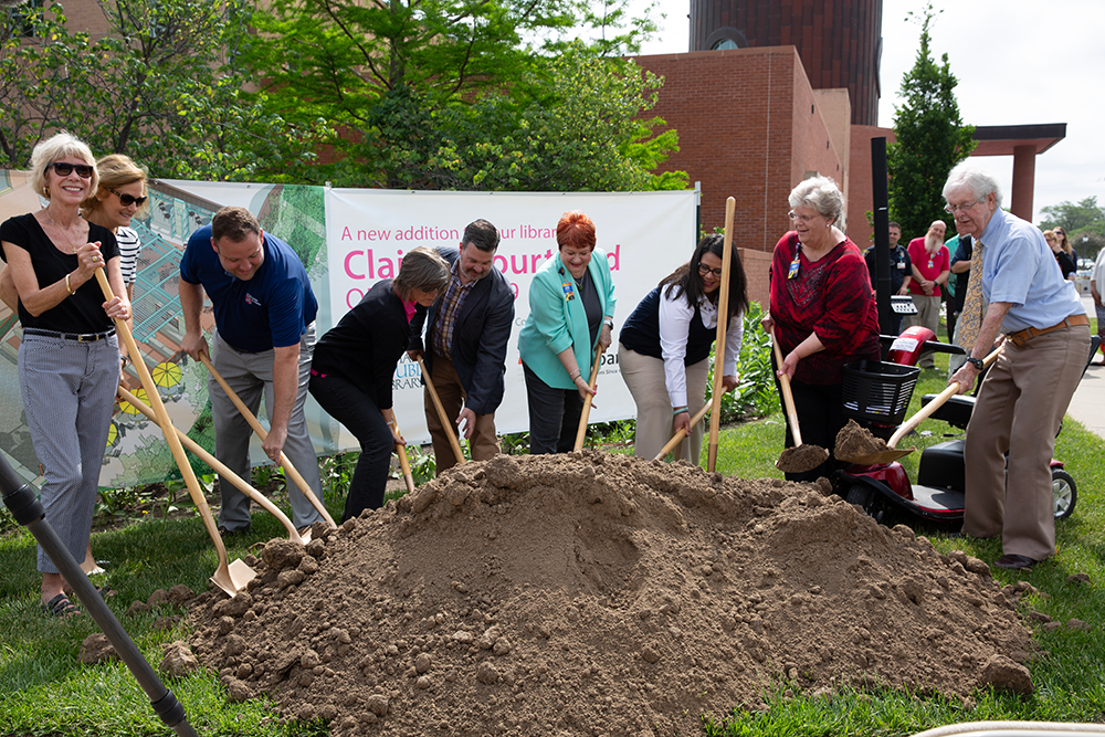 Claire's Courtyard ground breaking