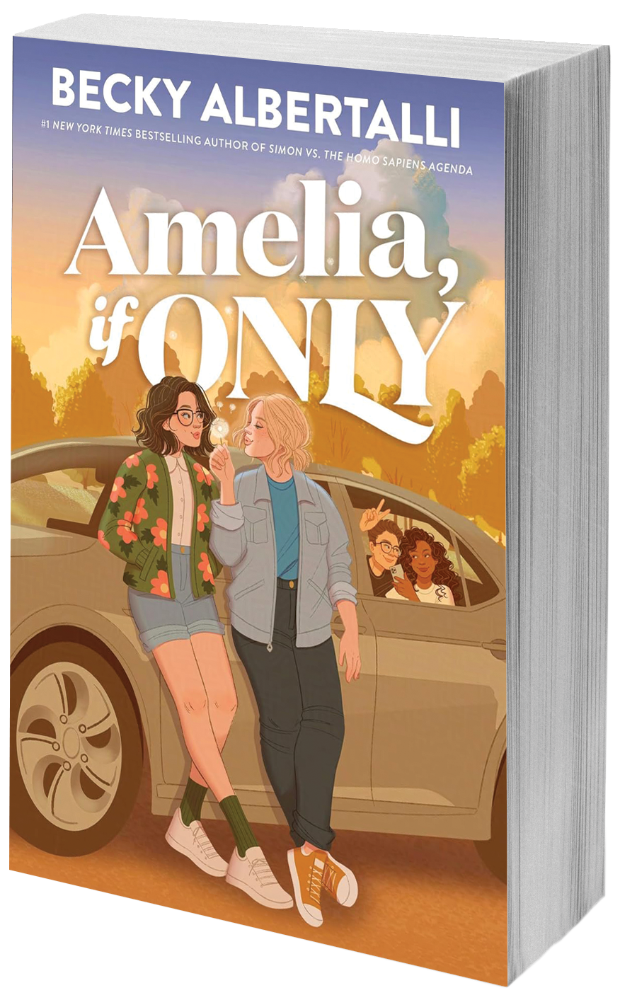 book cover 2 girls standing by car 2 girls in car