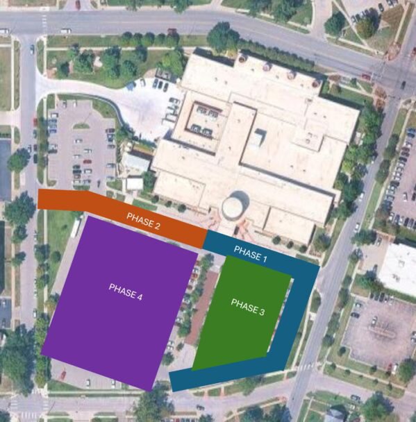 parking lot construction map