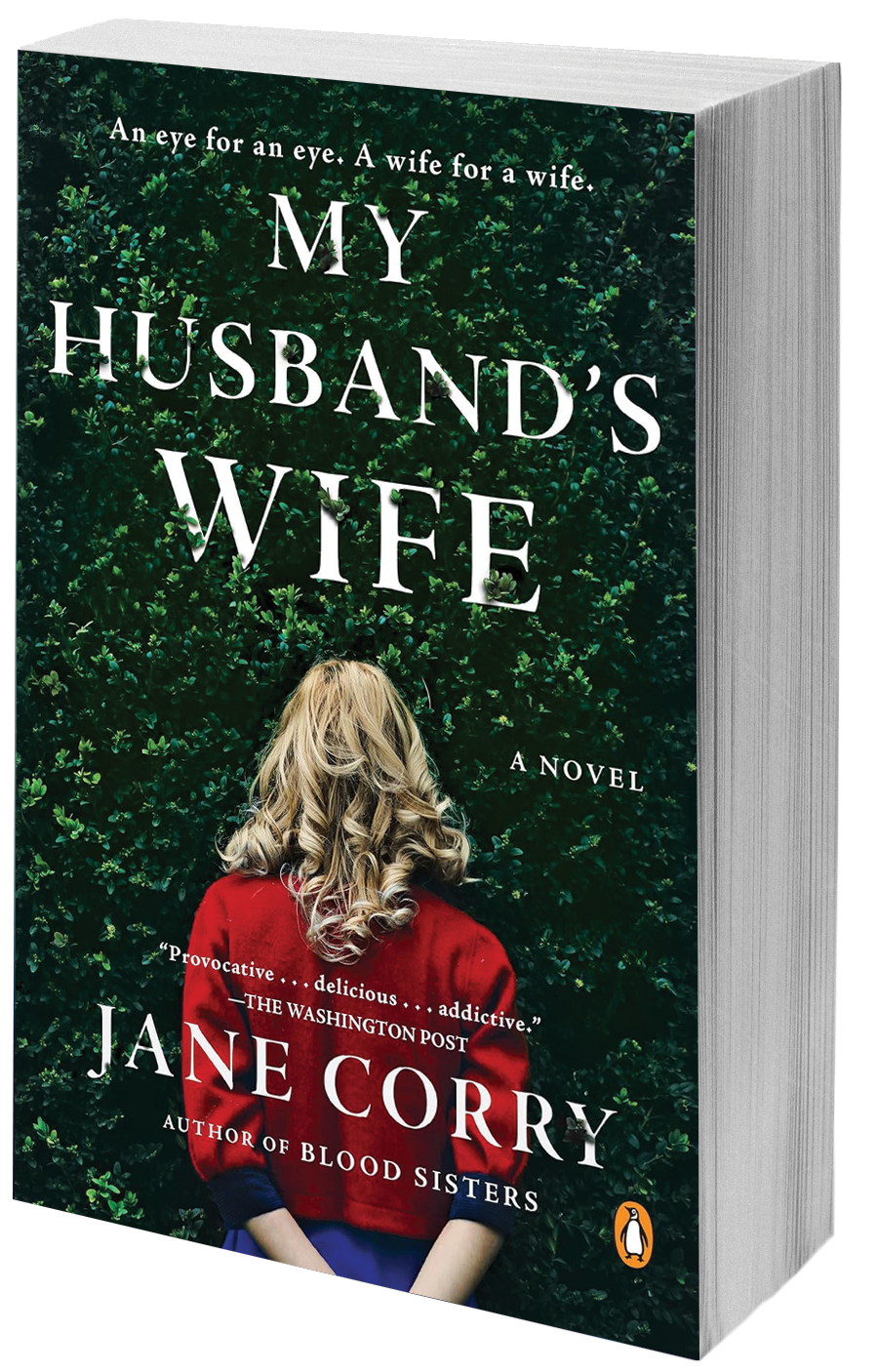 book cover woman looking at bushes