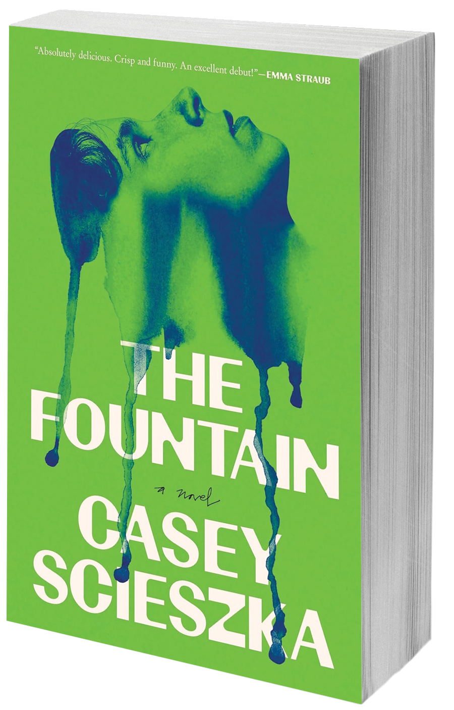 book cover woman's face melting