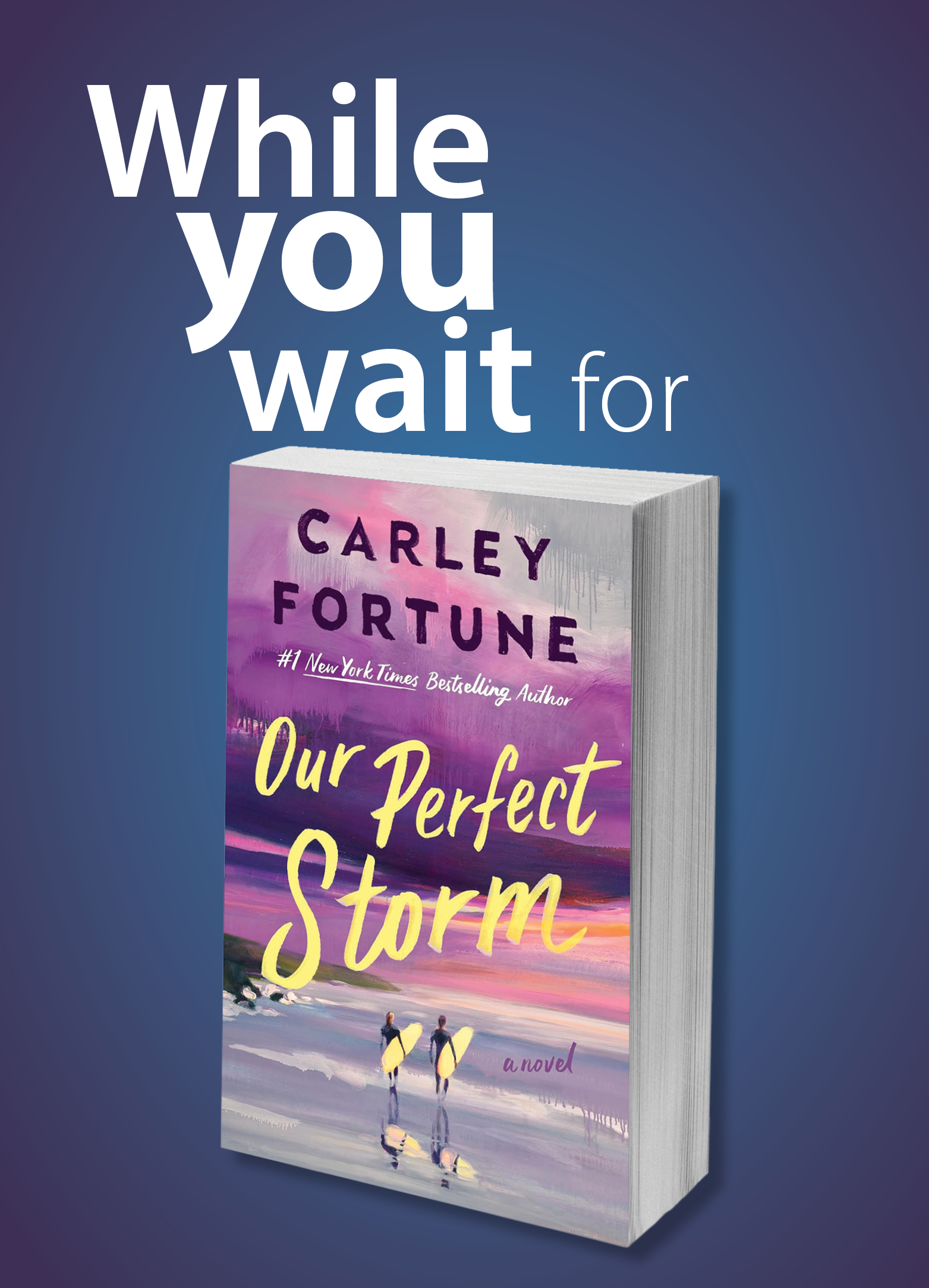 book cover man and woman with surf boards