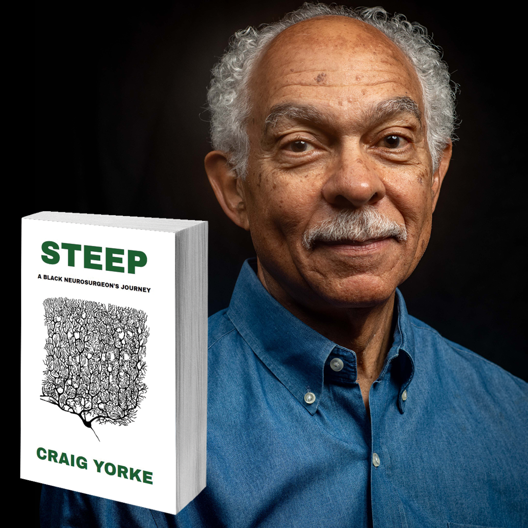 Craig Yorke with book Steep