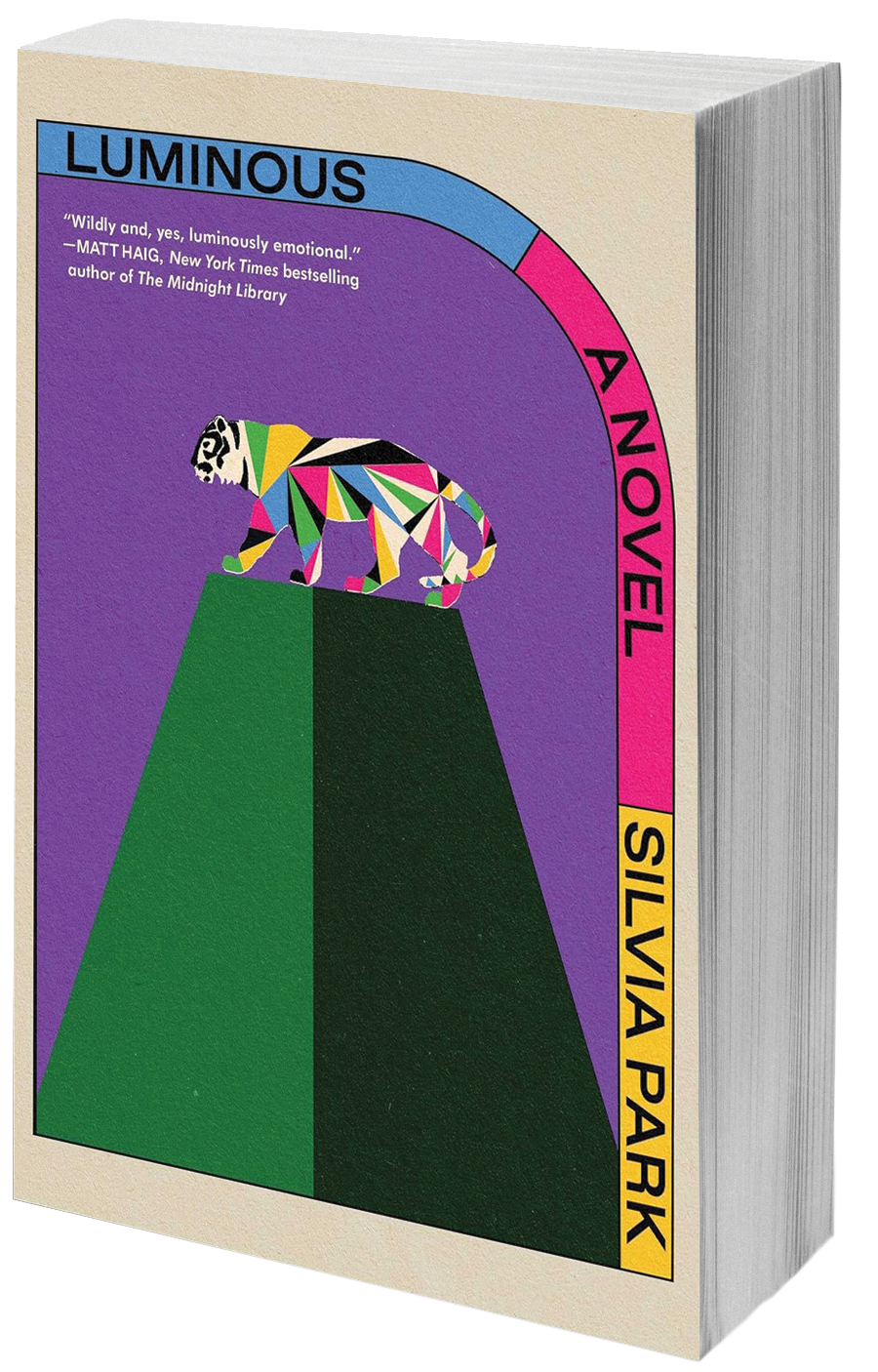 book cover multicolored tiger